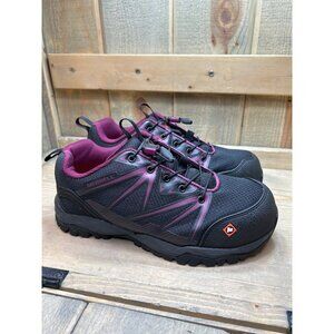 US7 Merrell NWOB J15822 Womens Black Purple Composite Toe Work Safety Shoes